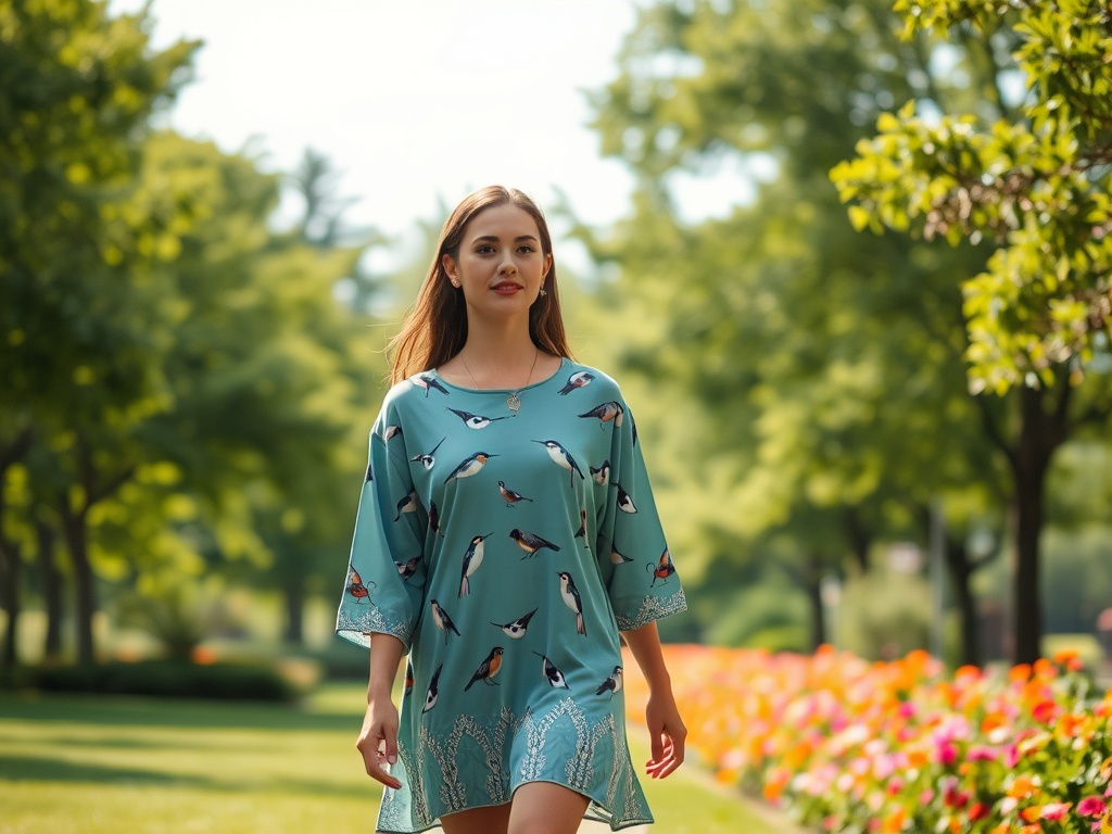 landingsite.net | Tunici cu imprimeu de păsări migrate: libertate și natură