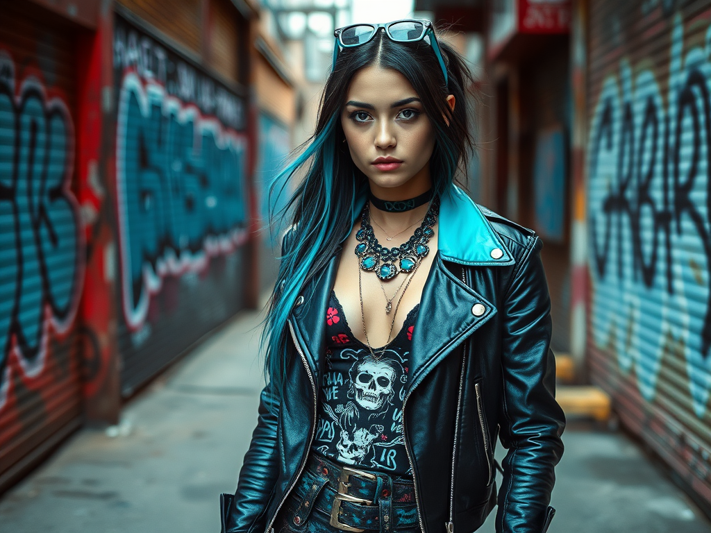 landingsite.net | Cum să porți turcoazul în outfit-uri punk